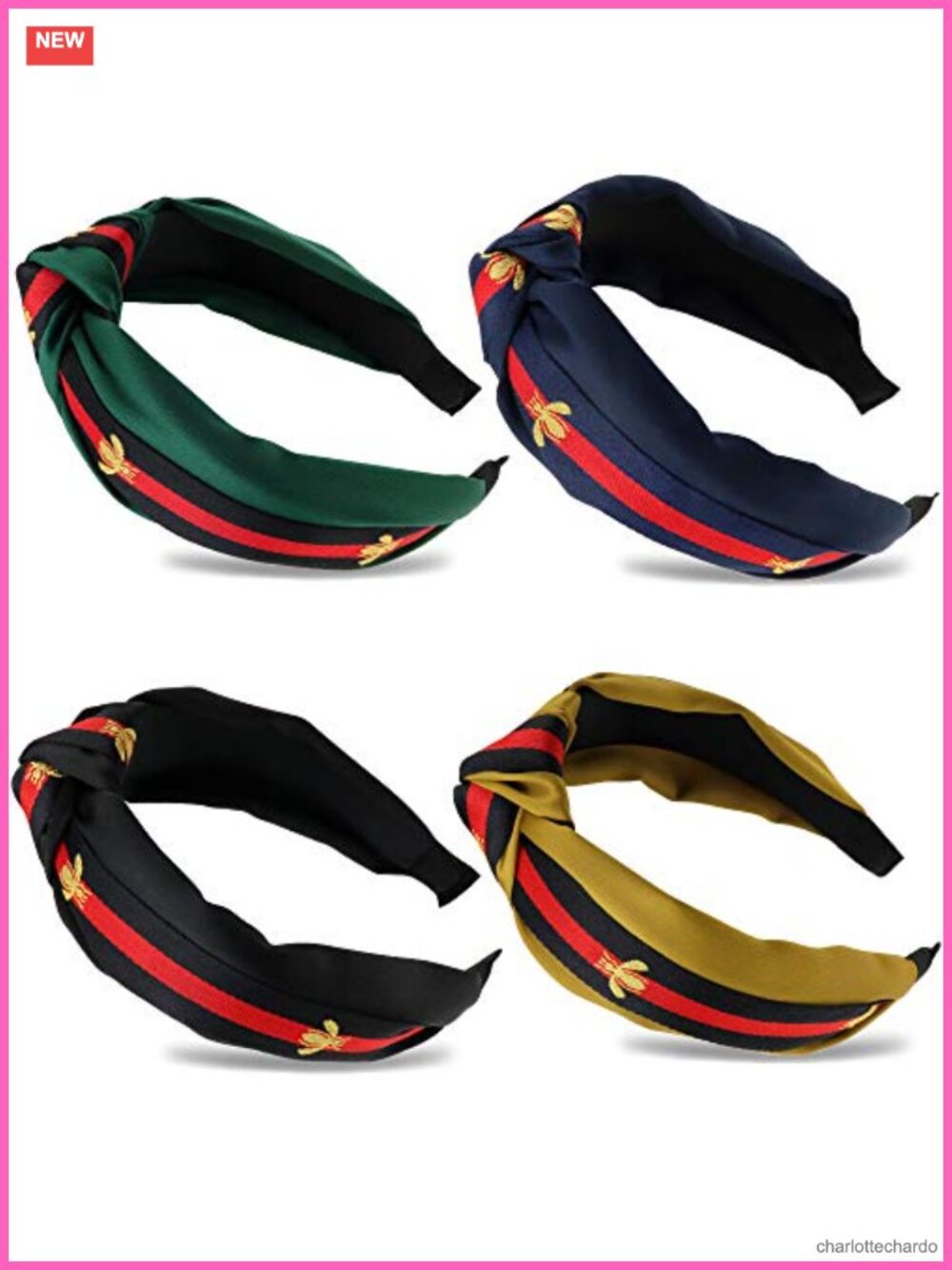 Knotted Headbands for Women Wide Boho Turban Hair Accessories 4 Pack